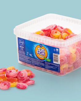 Tutti Frutti Rings Bland-selv slik i kasser 1